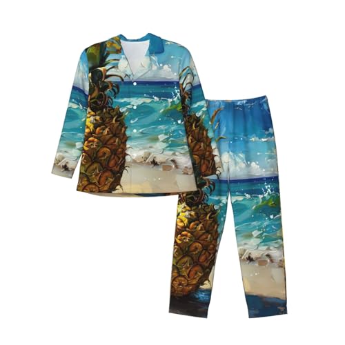 Pyjama homme vêtement de nuit détente Pineapple