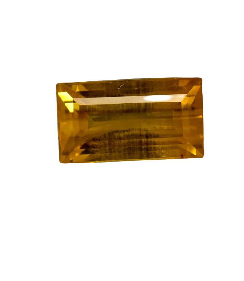 Saphir jaune naturel 14x7x5mm sans défaut de taille pour fabrication bague et collier