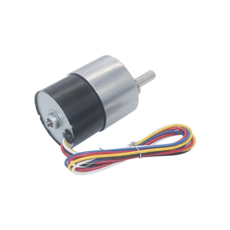 Elektromotor DC Getriebemotor,DC Motor 37mm Durchmesser Getriebe geräuscharmer Langer Lebensdauer Hoher Drehmoment 12V 24V bürstenlos DC Getriebemotor Silent BLDC(24V 12RPM)
