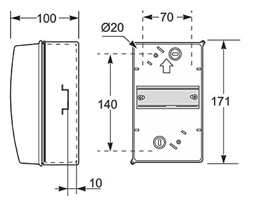 ROSI RS3902-T Centralino da Parete, Grigio - Image 3