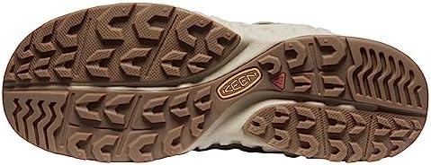 KEEN Men's Uneek NXIS Breathable Lightweight Open Easy On Hiking Sneakers, Timberwolf/Plaza Taupe, 9 | Image 6