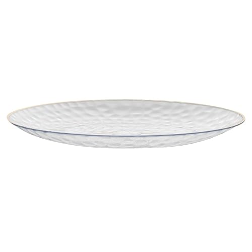 Miniatura 17 de Restaurantware Moderna - Platos desechables de 7.5 pulgadas, 40 platos de plástico duraderos para fiestas, platos llanos de plástico transparente