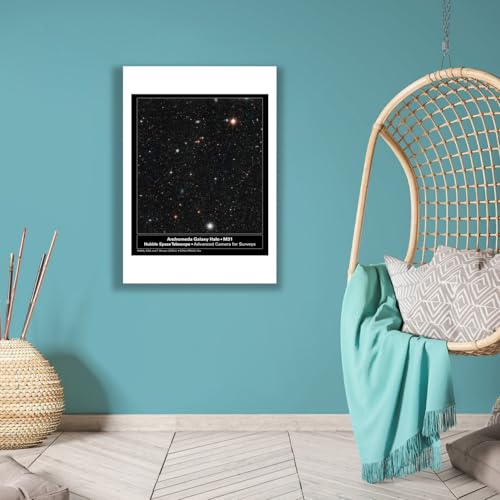 Poster Hubble M31 Andromeda Galaxy Deep Field impression d'art mat grand format
