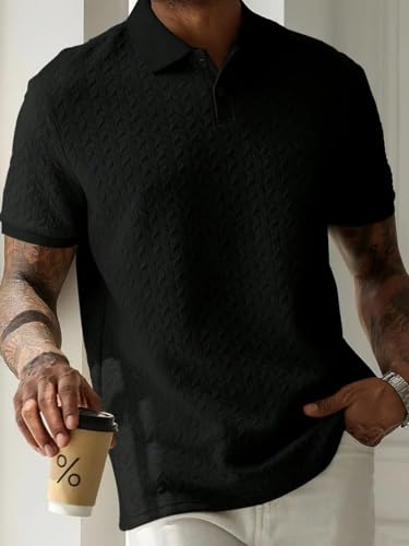 Image of Trillion Jaqquard Men's Polo T Shirt for Men (Polyester Blend | Regular Fit)