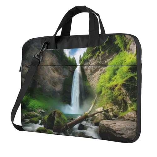 Sacoche bandoulière avec poignée Waterfall View pour ordinateur portable durable