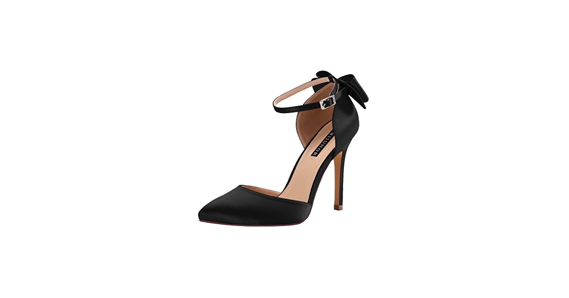 GRAPE 2024 日本未入荷 cotton-filled hick heel bow shoes Amazon.com | ERIJUNOR E1966A Women High Heel Bow Ankle Strap