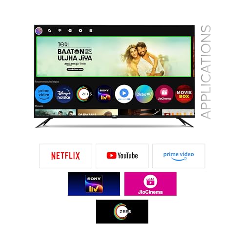 Image of 109 cm (43 inches) Infinity Series 4K Ultra HD Smart QLED Android TV BAZQL43F1 (Black)