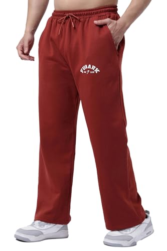 Image of FUAARK Men's Premium Polycotton Relaxed Loose Fit Sports Gym Stylish Track Pant Trouser for Men
