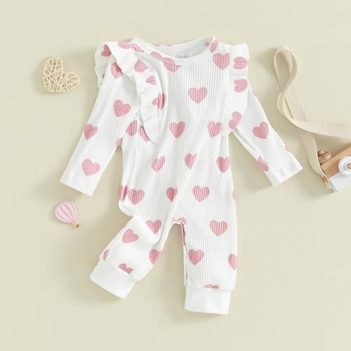Newborn Baby Girl Outfit Crewneck Long Sleeve Bodysuit Toddler Romper Infant Clothes3