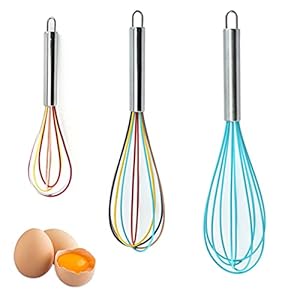 Keukengarde Blending Kloppen Eiklopper Melkopschuimer Klop Siliconen Klop Set Ballongarde voor Mengen Kloppen Ei Beater…