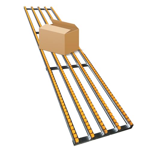 YJEUZCD Light-Duty Gravity Conveyor, Splicing Unpowered Roller Conveyor Slides, ABS Plastic Roller, Warehouses Delivery Packing Bucket Line Unloading Pulley, 30/40/50cm (Color : Yeller-(W) 30cm, Size