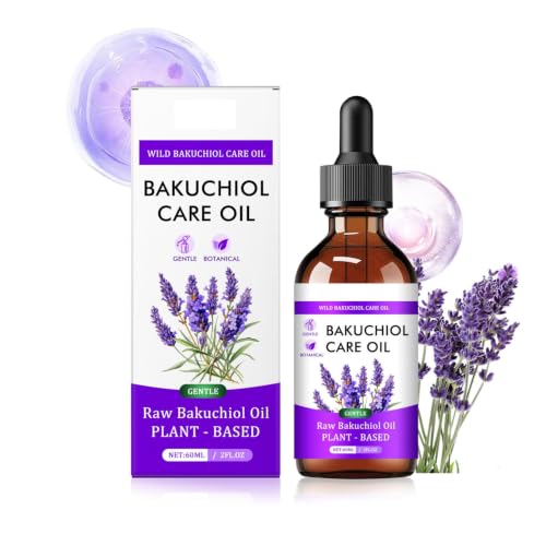 Image of Bakuchiol Oil, Organic Cold Pressed, Bakuchiol Oil for Face & Body, Daily Nourishing Moisturiser for Dry Skin, Lightweight Fast-Absorbing Serum for Fine Lines & Uneven Tone (1PC)