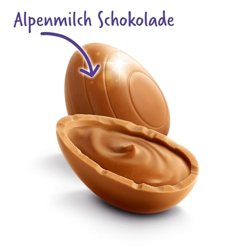 Milka Feine Eier Alpenmilch – Osterschokolade – einzeln verpackte Schoko-Eier in der Großpackung – 900g 2