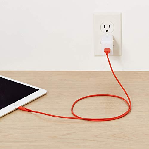 Image of Amazon Basics MFi-Certified USB-A to Lightning Cable for Apple iPhone and iPad - 3 Feet (0.9 Meters), Red