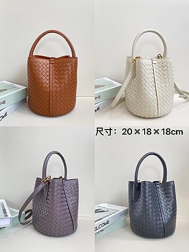 Bolso de piel auténtica tejido a mano que conecta el arte tradicional con tu estilo diario 7