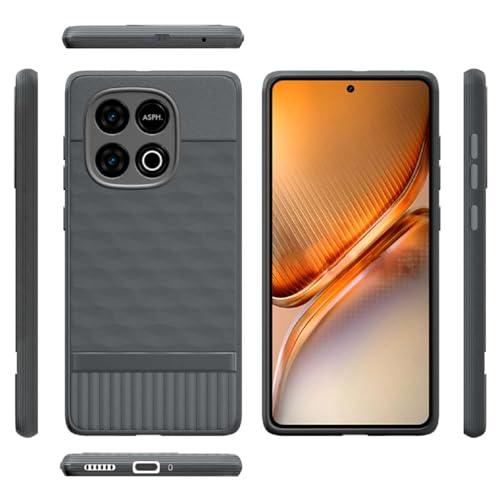 Image of Shockproof Case for iQOO Neo 10 5G | Full Camera Protection | TPU Flexible Back Cover for iQOO Neo 10 5G (Graphite Grey)