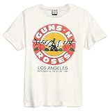 Ropa Amplificada 100% Oficial Guns N\' Roses \'Vintage Bullet\' (Natural) T-Shirt - Amplified Clothing (Large)