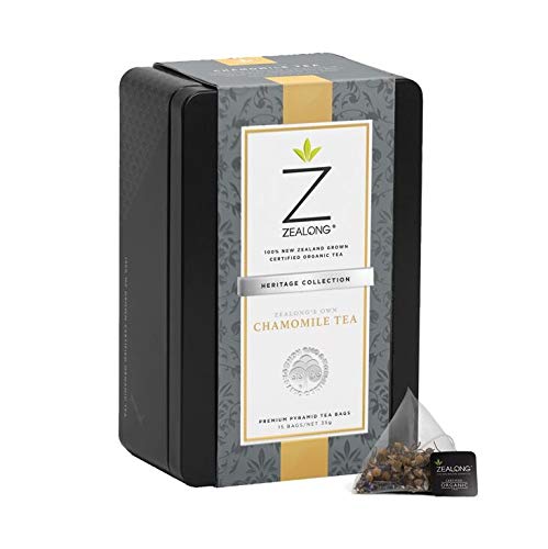Chamomile Tea, Low Caffeine, Organic New Zealand Grown Tea and All Real Flowers, Natural, Biodegradable Tea Bags