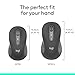 Logitech Signature Plus M750 Wireless Mouse – for Small to Medium Hands, SmartWheel, Bluetooth, Multi Device, 24-Month Battery, Silent Clicks, Customizable Side Buttons, Contoured Shape - Graphite