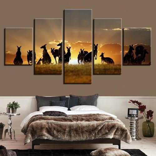 Impression sur toile decoration murale haut de gamme de paysage avec cadre en bois