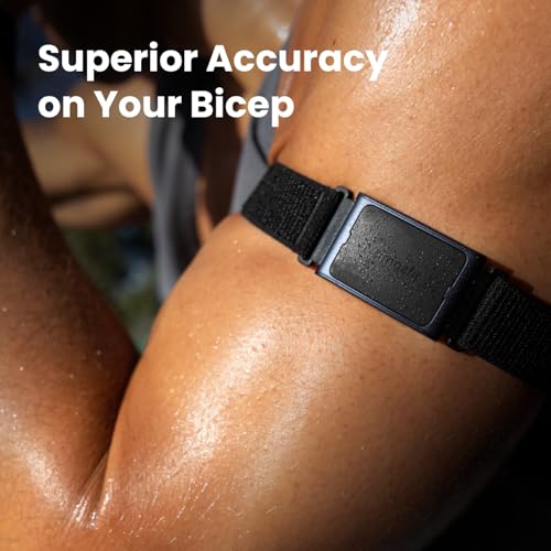 Image of Amazfit Nylon Armband for Helio Strap, Official Breathable Armband for Accurate Measurement on Bicep, Easy Adjustable and Lightweight Replacement Strap, Quick-Dry, Black