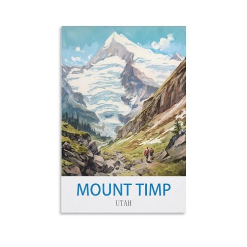 Poster Mount Timp Utah pour habiller un mur vide avec une décoration moderne sur toile 50x75