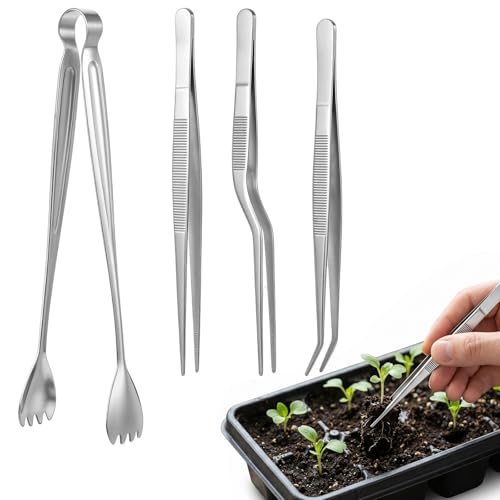 Set de 4 Pinzas para Plantas de Acero Inoxidable miniatura 1