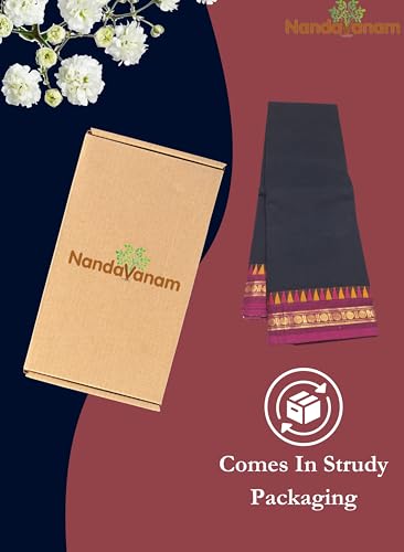 Image of Women's Chettinad Cotton Sarees | Handloom Saree with Blouse | Pure Cotton Sarees for Women Daily use and All Occasion Wear| Soft, Comfort Cotton Saree