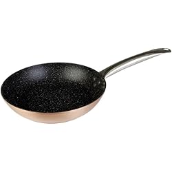 Sartenes Wecook Amazon WECOOK! Professional Sartén Aluminio Forjado 24 cm, Inducción, Antiadherente Ecológico sin PFOA, 2,8 mm Espesor, Mango Acero Inox., Color Cobre, Apta Todas las Cocinas, Vitrocerámica, Gas, Horno