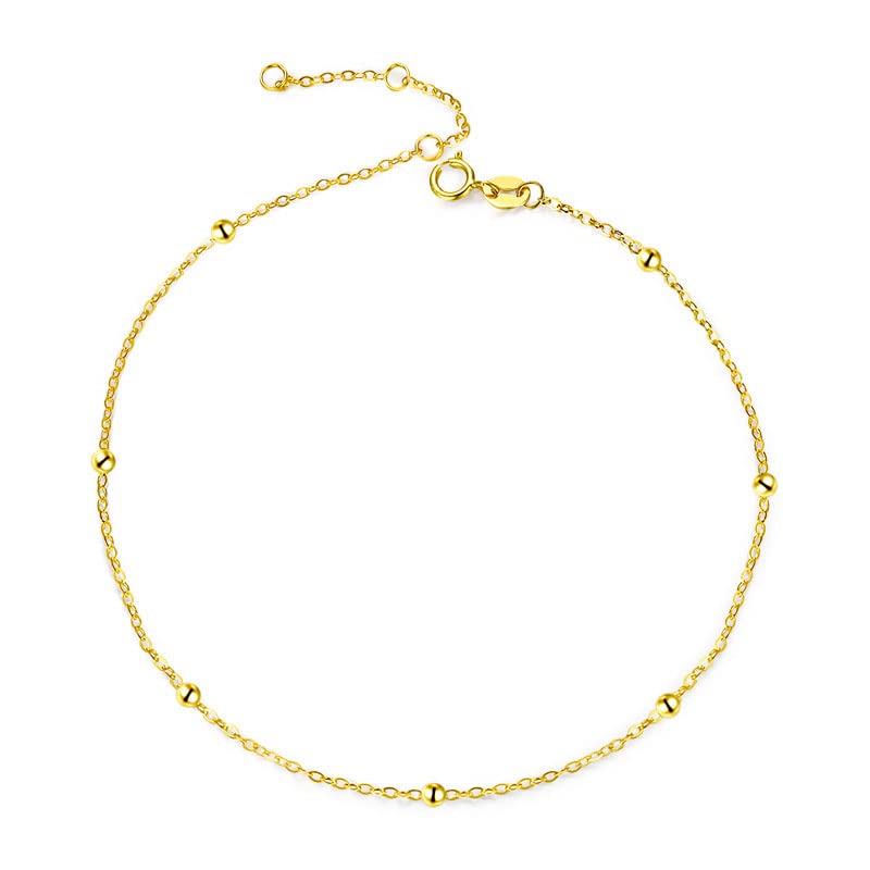 Cavigliera/Cavigliere Cavigliera con Ciondolo in Oro Cavigliera con Catena di Perline per Donna Cavigliera Dainty Cavigliera da Spiaggia Cavigliera con Gioielli Piede Regolabile (Colore : Grey,