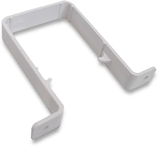 Rainwater Pipe Accessories - White Downpipe - Square Pipe Clips Pack of 5