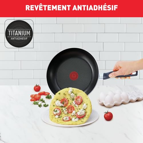 Batterie de cuisine Tefal pour cuisiner de grands plats en famille avec wok et faitouts