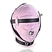 Leather Masks Blindfold, Punk Style Head Hood, Cosplay Headgear for Fashionable Party (Pink)
