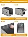 Coorganisers Waterproof Cat Litter Box Enclosure Splash Guard with Removable Mat, Cat Box Enclosure with 2 Hooks for Scoop, Anti-Leakage, Dust Control, Easy to Clean-24.02 x 16.14 x 16.14 inches