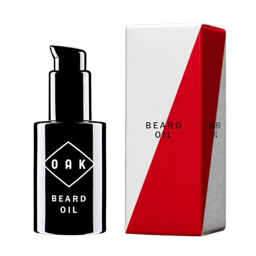 OAK BEARD OIL I Aceite para barba, acondicionador para barba (30 ml): Suaviza la barba con aceites ecológicos. Cuidado natural de la barba para hombres con barba de 3 días hasta barba larga. Cosmética natural vegana y certificada.