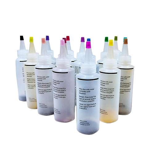 HOODANCOS 18-Color Tie Dye Pigment Set DIY Solid Pigments for Shoes Clothes No Mixing Needed Promotes Boys and Girls' Creativity for Families