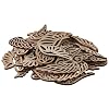 hobbyhub 80 Pcs Unfinished Angel Wings Shape Wooden,4 Styles Blank Wood Slices for DIY Painting Home Decor #1