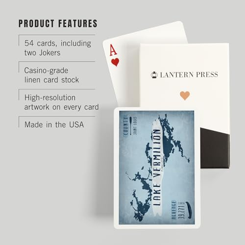 Baraja de naipes Poker Lake Vermilion 52 cartas miniatura 3
