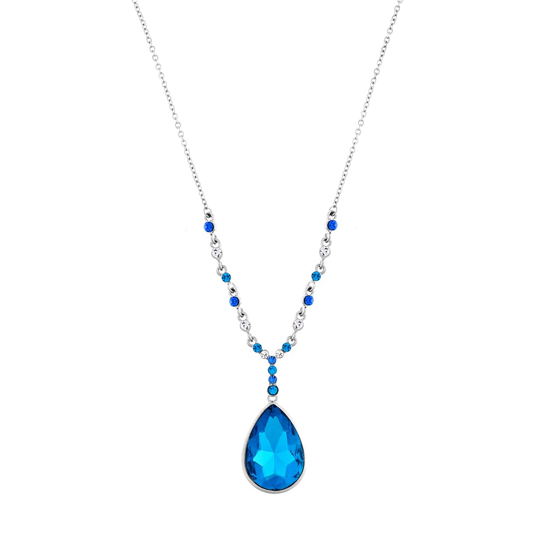 Pendant for Women and Girls Crystal Pendant for Women Blue Crystal Designed Charm Pendant Birthday Gift for girls and women Anniversary Gift for Wife-image-25