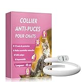 Tiepetly Collier Anti Puces pour Chien Réglable, Naturel Collier Anti Tique Chat, Élimine ...