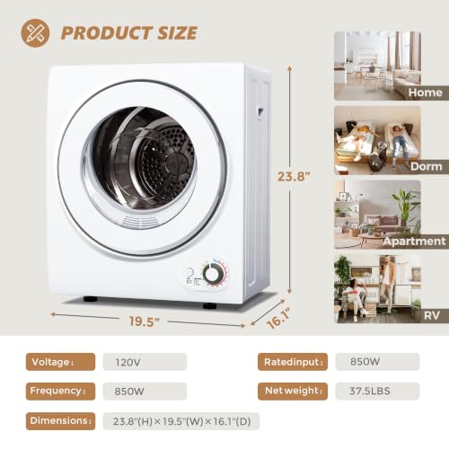 Image of Euhomy Portable Clothes Dryer for Laundry, 120V Electric Dryer