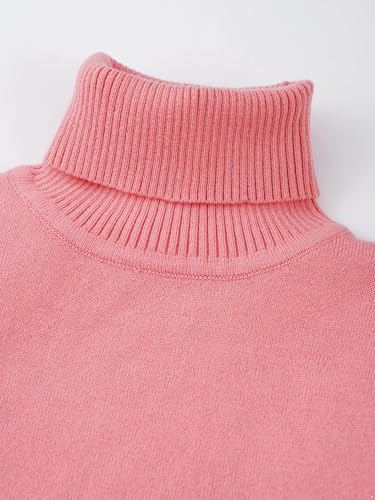 Kids Boys Girls Turtleneck Long Sleeve Knitted Pullover Tops Thermal Sweater Undershirt4