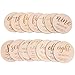 NUOBESTY Carte Milestone Mensili per Bambini 14 Pezzi Set Regalo per Neonati Milestone per Neonati Carte Milestone Mensili Dischi Milestone in Legno Carte per La Crescita del Primo Anno