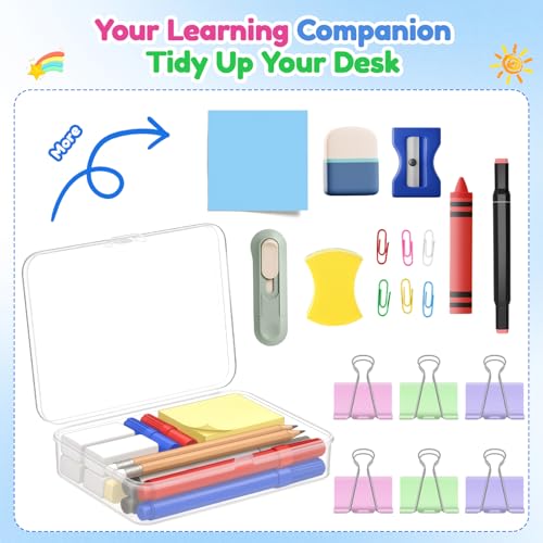 VZZNN 16 Pack Clear Plastic Storage Organizer Boxes with Lids, 4.33 x 3.14 x 1.10 in Durable Organizer for Beads, Jewelry, Crayons, Small Parts, Fishing Tackle, Crafts, Classroom & Bulk Storage - Image 6