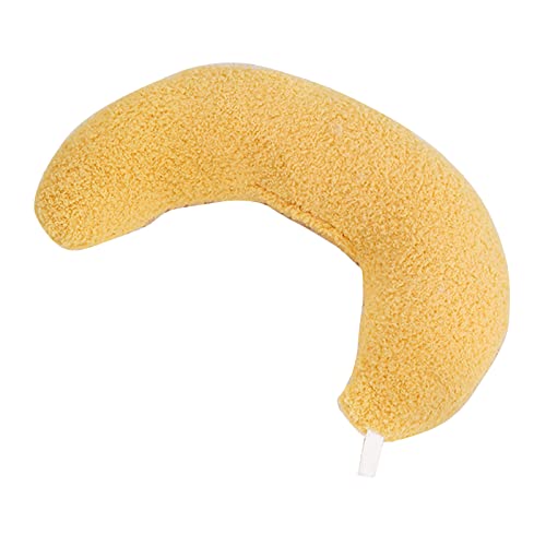 Aurgiarme Pillow for Pet Dog Neck Pillow Body-Supports Pillow Moon Shape Sleep Pillow Kitten Bedding Sleep Pillow