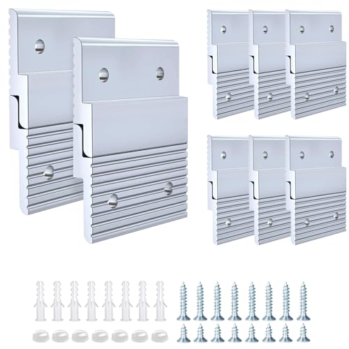 Apragaz 2'' French Cleat Hanger, Heavy Duty Picture Hanger Aluminum Z Clips, Interlocking Wall Mounting Brackets For Hanging Panel cover