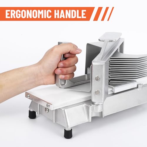 Commercial Tomato Slicer, 3/8" Heavy Duty Tomato Slicer Tomato Cutter With Built-In Cutting Board for Home or Restaurant Use by Towallmark - Image 5