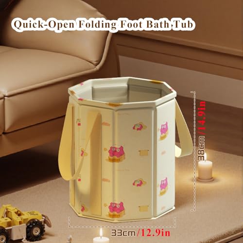 Cubeta Plegable para Remojar Pies, Bañera Portátil miniatura 2