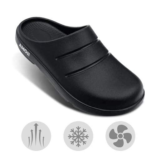 Amoji Unisex Arch Support Recovery Slide Sandals Orthopedic Clogs Athletic Shower Slipper XLS15563