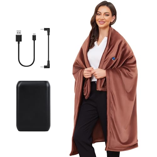 VOFUOTI MAX Heated Blanket & Shawl, 16000mAh, 3 Levels, 8H